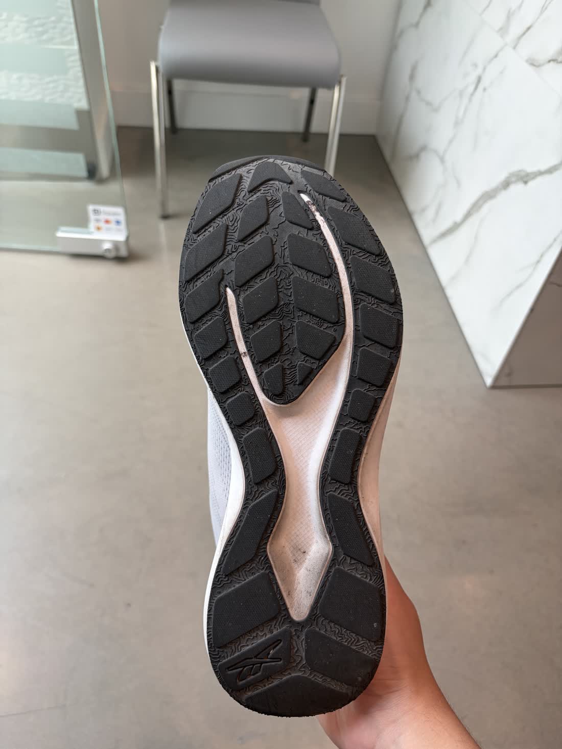 Left shoe sole